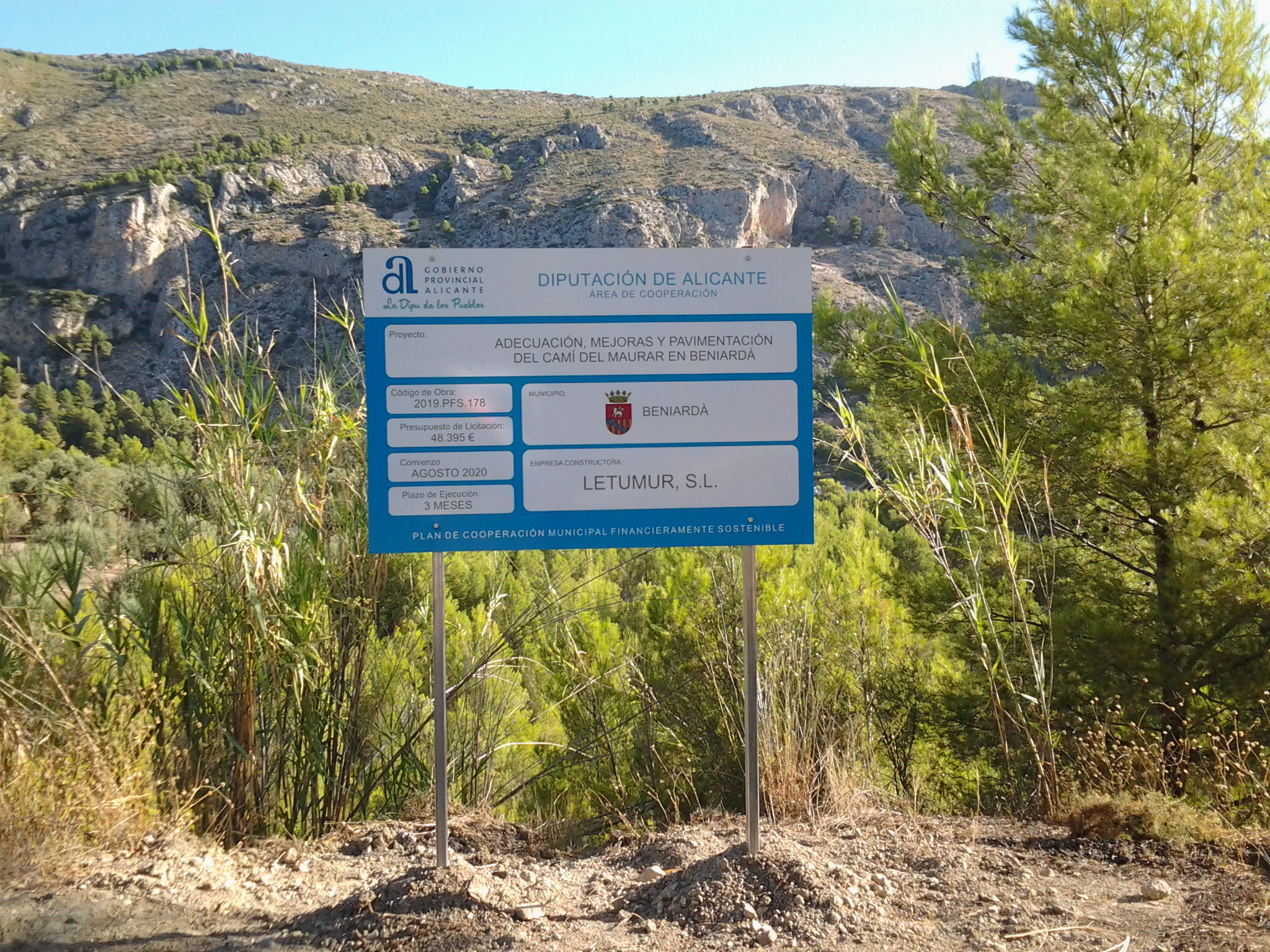 Obra Adecuación, mejoras y pavimentación del Cami del Maurar
